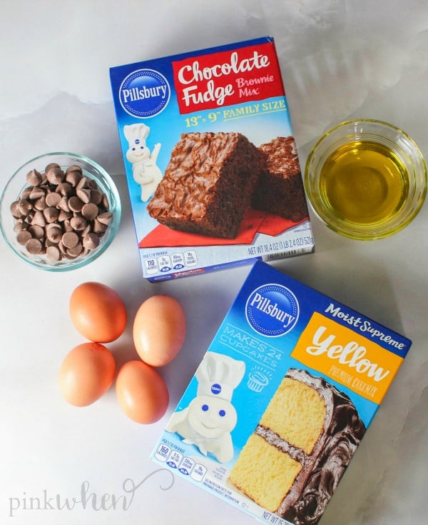 This Cake Mix Cookie Bars Brownie recipe is the BEST of both worlds! Delicious cake mix cookies and brownie rolled into ONE! 