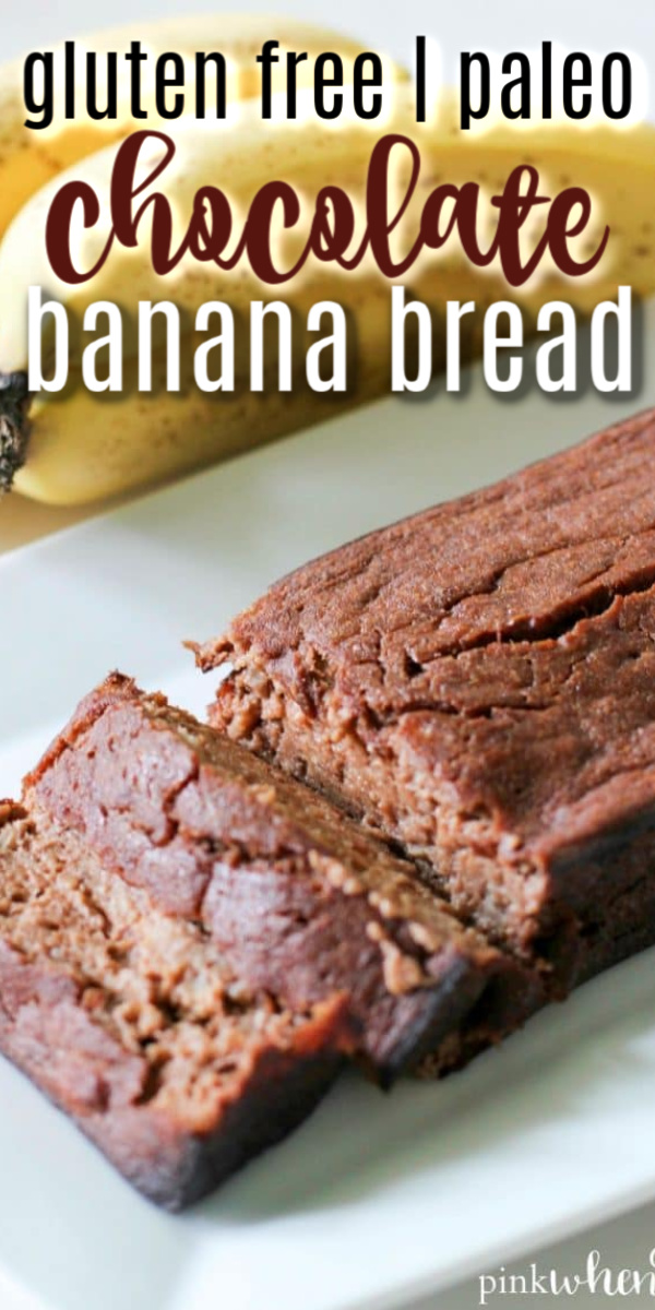 This skinny chocolate banana bread recipe is Gluten Free and Paleo. Made with greek yogurt, honey, quinoa flour, and antioxidant rich organic cacao powder.