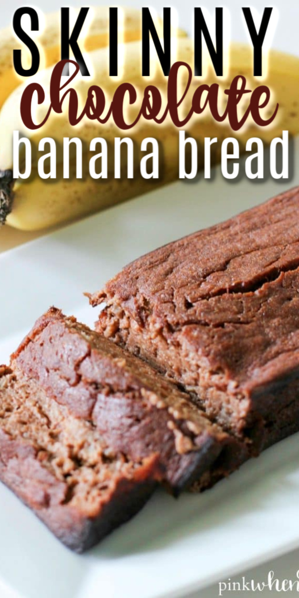 This skinny chocolate banana bread recipe is Gluten Free and Paleo. Made with greek yogurt, honey, quinoa flour, and antioxidant rich organic cacao powder.
