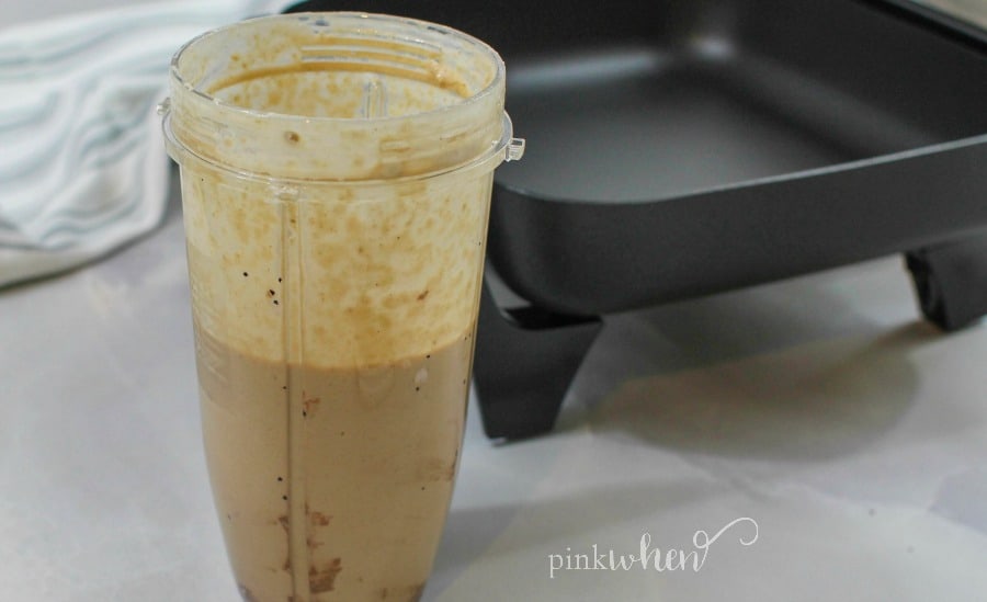Protein Pancakes batter in a blender cup.