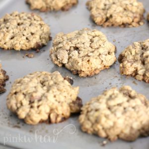 Seriously the BEST Chocolate Chip Oatmeal Cookies on the planet. You won't be able to eat just one.
