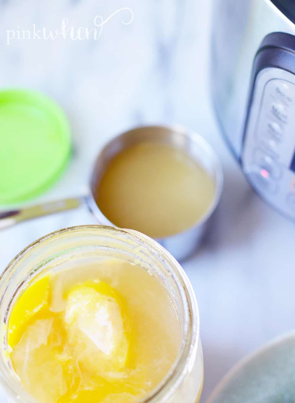 Instant Pot and ingredients for making chicken