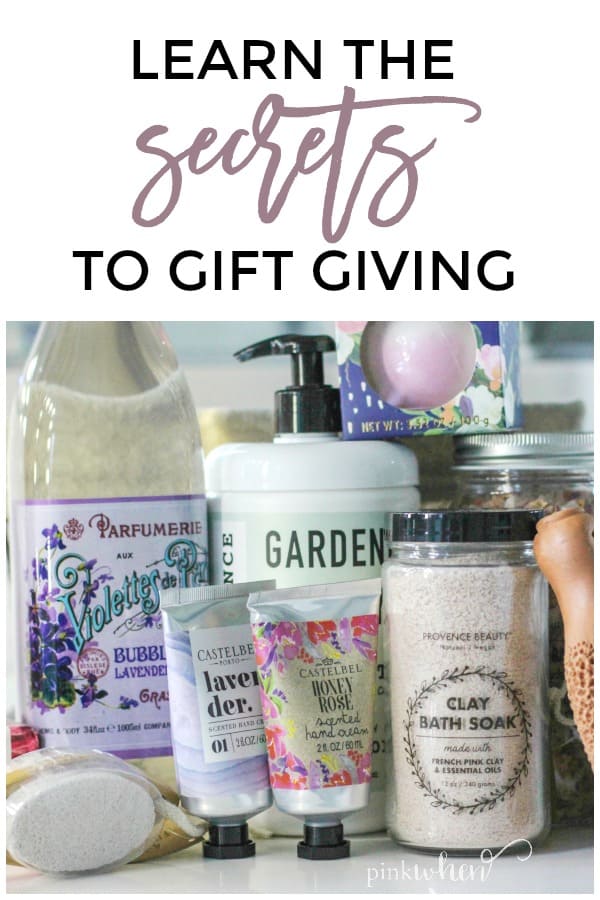 bathroom spa day gift items 