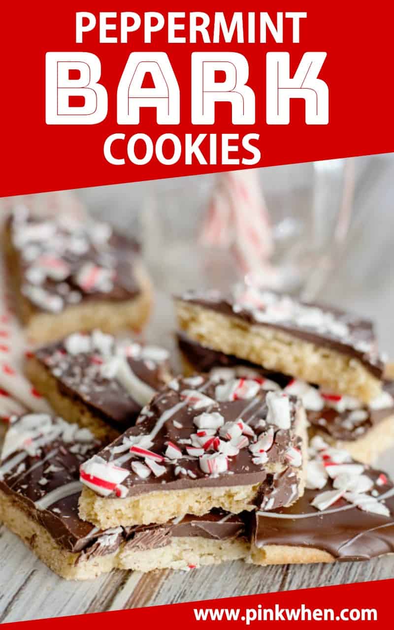 Peppermint Bark Cookies are a great dessert recipe that is full of bright flavors and so easy to make for a special holiday treat! #dessert #holidaybaking #cookies