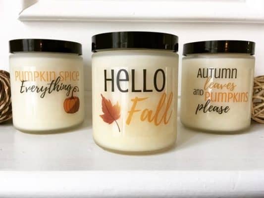 fall inspired candles