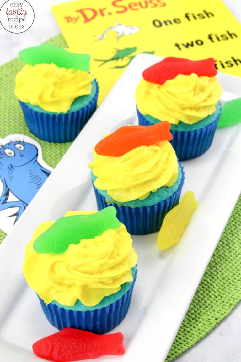 Dr Seuss Cupcakes One fish Two fish