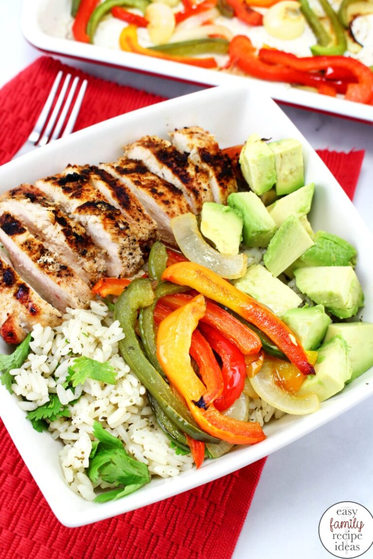 The Best Grilled Chicken Fajita Bowls