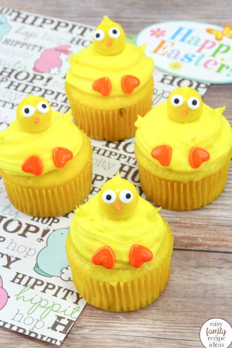 Baby Chick Cupcakes for Easter