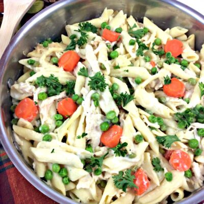 Turkey Alfredo Penne Pasta 4