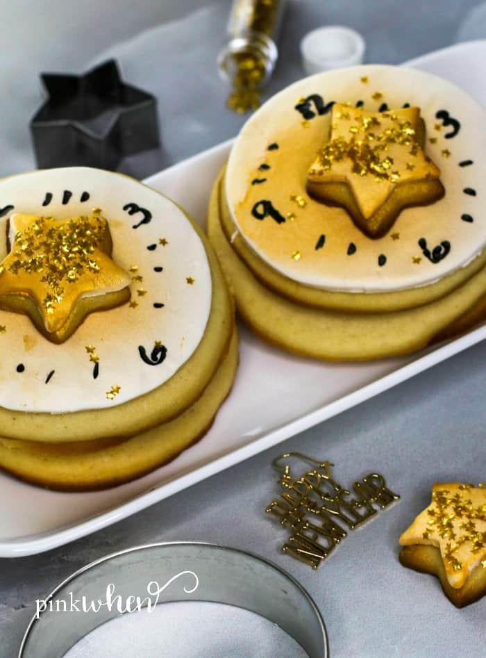 Decorated New Year's Countdown Cookies