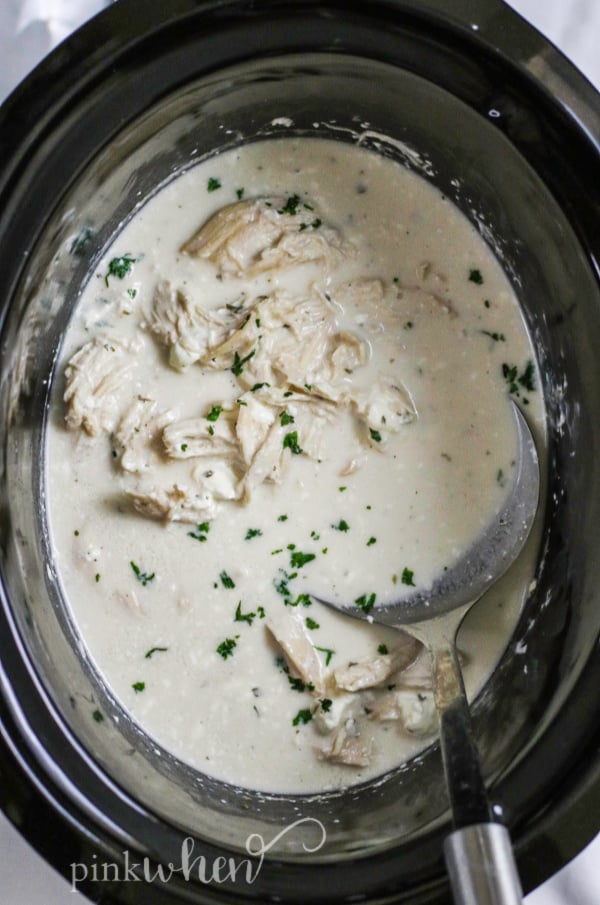 Slow Cooker Ranch Chicken in the Crock Pot.