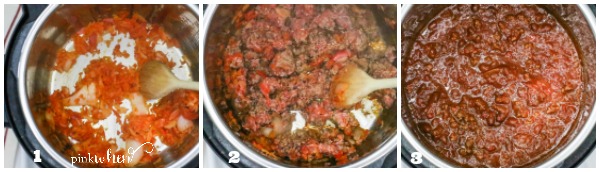 Steps for instant pot chili