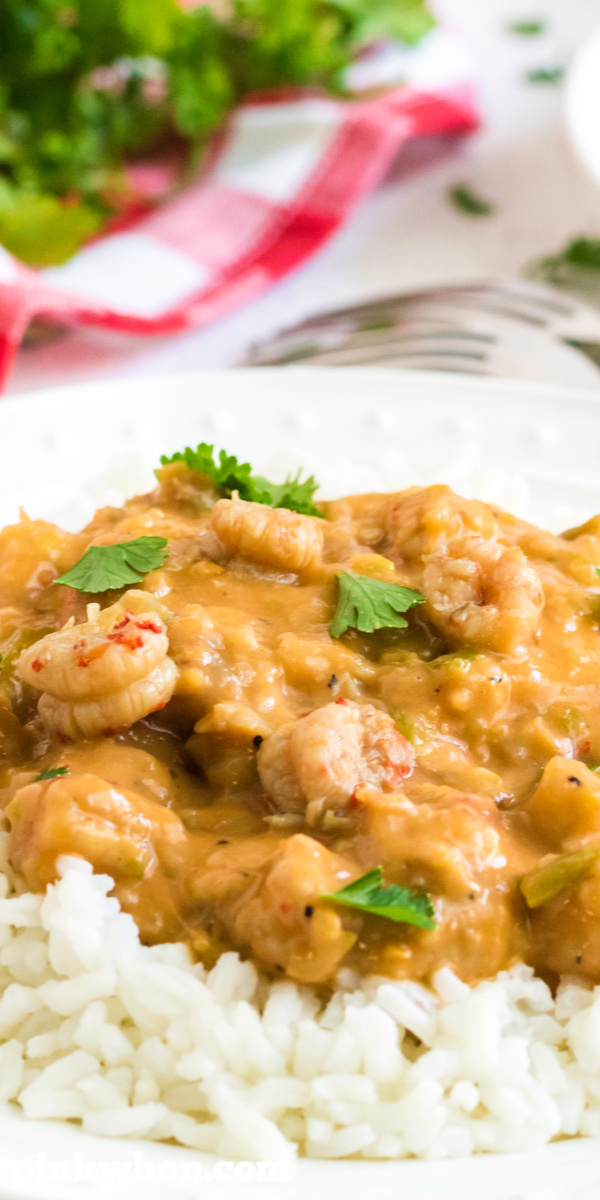 This authentic Louisiana Crawfish Etouffee Recipe has been in our family for generations. Made with a base of the trinity: onions, bell peppers, and celery. Add crawfish and the perfect seasonings to give this etouffee recipe the best flavor ever! It's a recipe that never gets old and is a family tradition. You won't get a crawfish etouffee recipe as authentic as this Louisiana Style crawfish etouffee recipe.