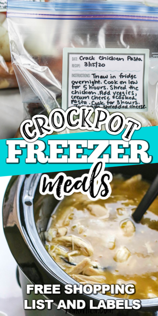 Crockpot Freezer Meals are the perfect way to meal prep for the week and save money on groceries and eating out. If you're looking for quick and easy ways to save time, check out this list of tips and recipes to pack your freezer and save money while you're doing it. You'll also get a free printable shopping list!