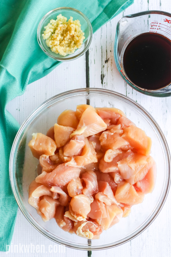 Ingredients to make Teriyaki Chicken