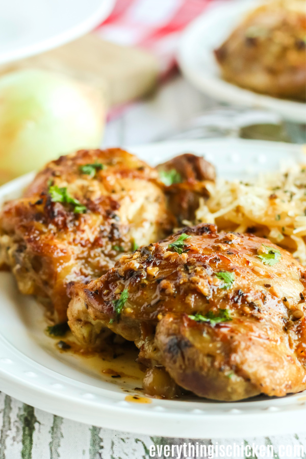 blackened chicken on a plate ready to serve. 