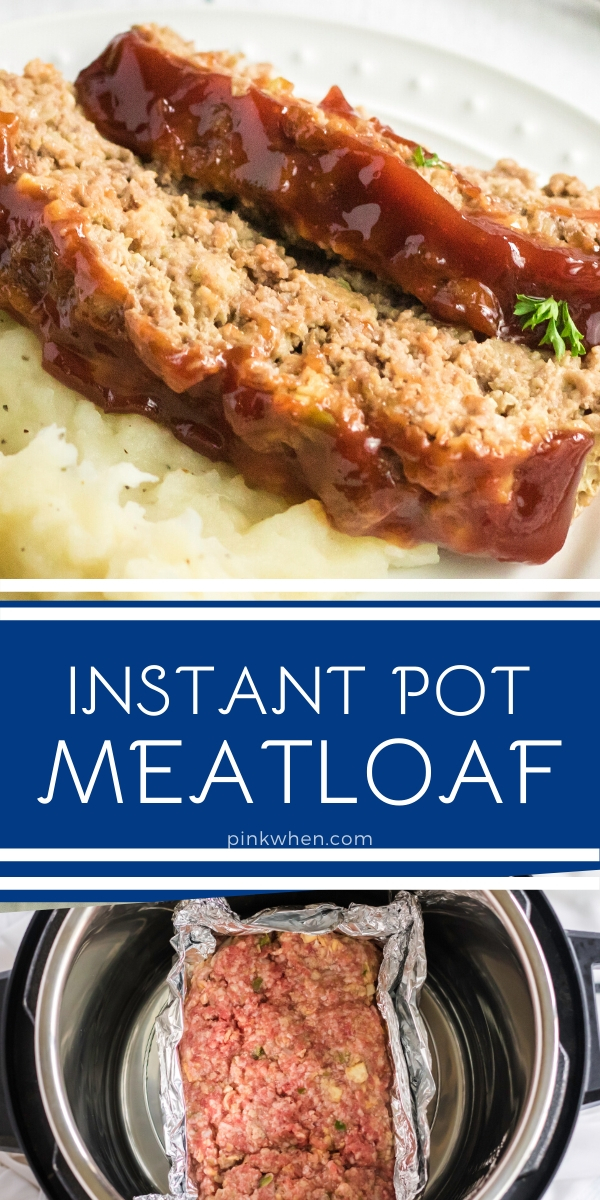 Instant Pot Meatloaf made in the pressure cooker is one of my favorite ways to make dinner. Made with ground beef, ketchup, Worcestershire sauce, brown sugar, and more. It's the perfect Instant Pot dinner recipe that's made in just under 30 minutes.