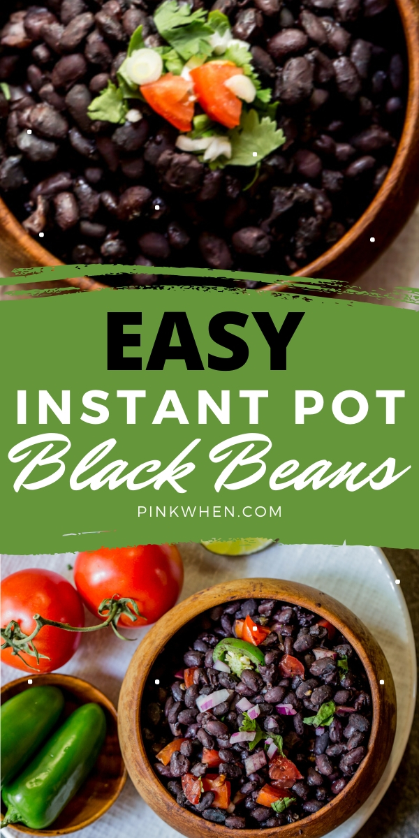 These easy Instant Pot Black Beans are delicious, easy, and require no soaking! You won't believe how easy these are to make, and cooked in just minutes.