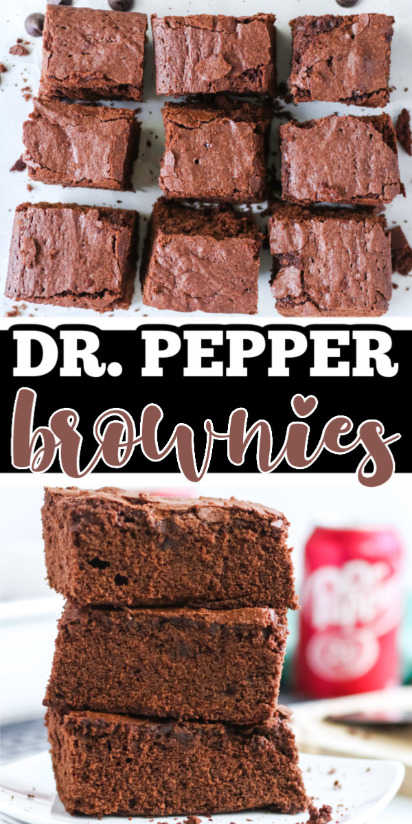 These Dr. Pepper Brownies are about to give your taste buds a true treat. Not only are they super moist and delicious, but they're literally made using a simple can of Dr. Pepper from your fridge. You will love how cake-like these brownies are with a delicious chocolatey flavor.