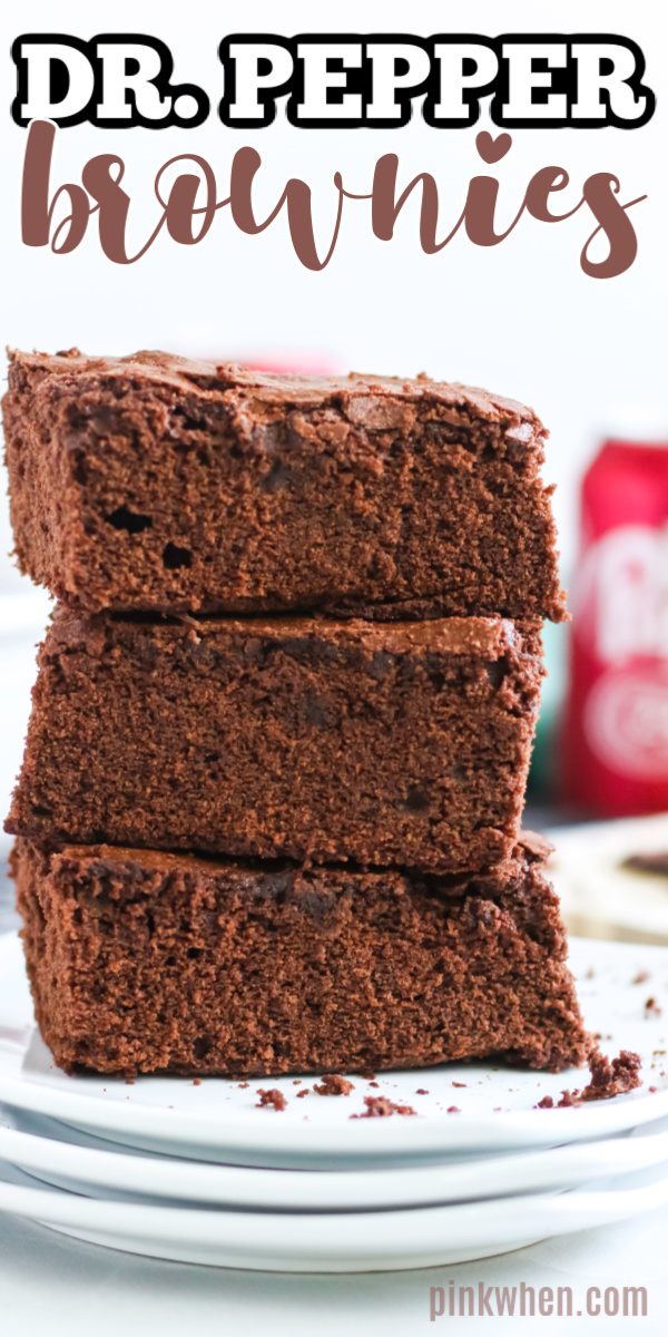 These Dr. Pepper Brownies are about to give your taste buds a true treat. Not only are they super moist and delicious, but they're literally made using a simple can of Dr. Pepper from your fridge. You will love how cake-like these brownies are with a delicious chocolatey flavor.