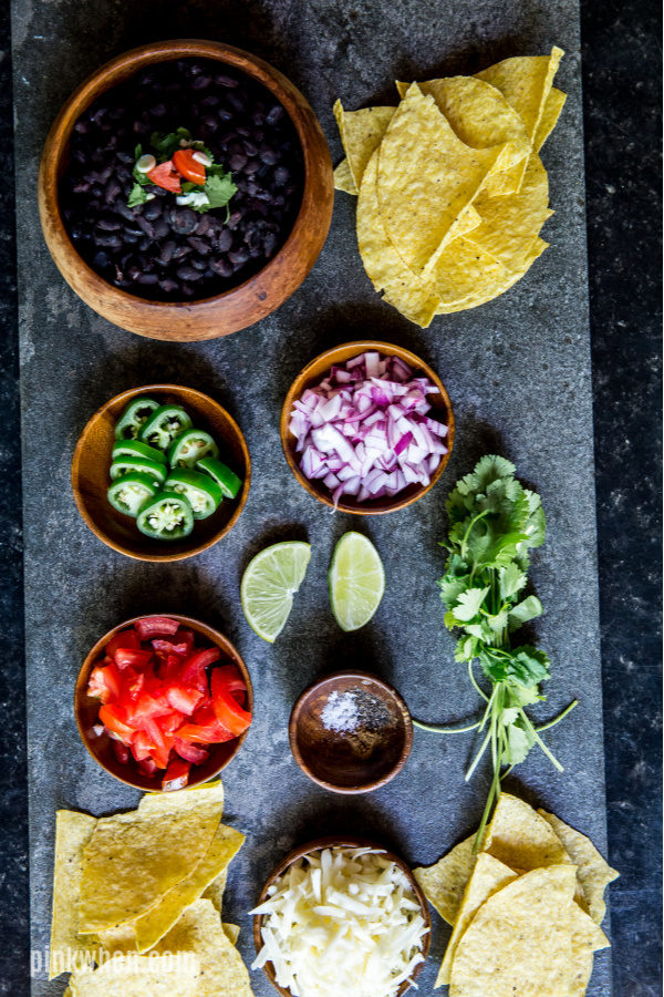 Ingredients needed for Instant Pot Nachos. 