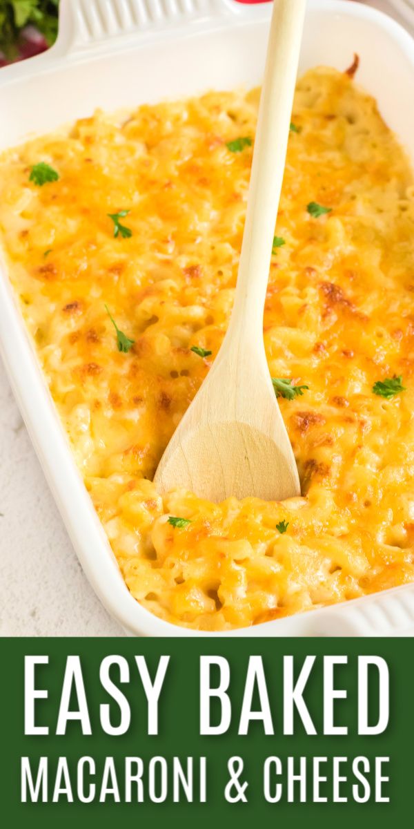 Baked Macaroni and Cheese made with "extra" cheese is that creamy goodness that you've been craving. It's the perfect side dish to indulge on your own, or big enough to share with family.