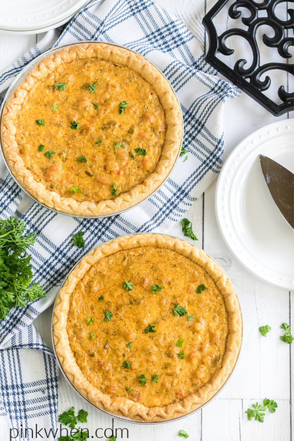 Crawfish Pies cooling before serving.