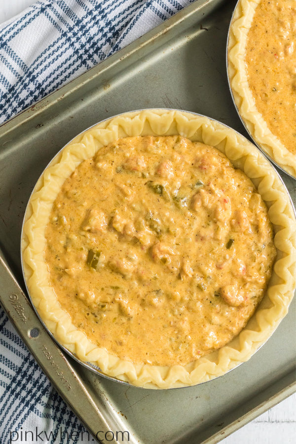 Crawfish Pies that are ready to bake. 