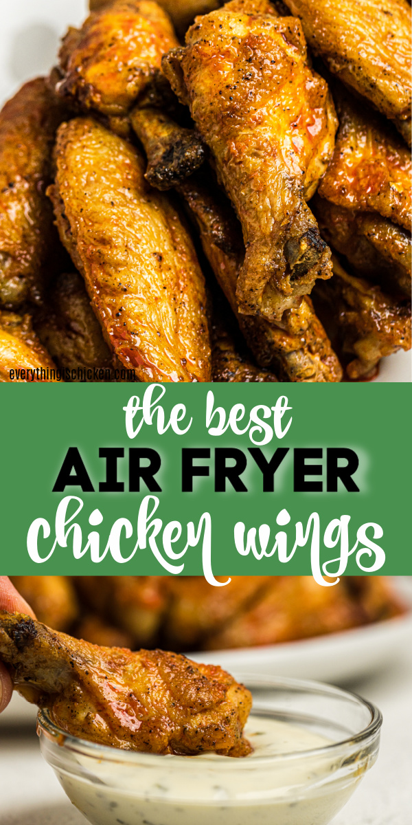 These Air Fryer Chicken wings are juicy, crispy, and full of flavor. Made with fresh chicken, the perfect blend of seasonings, a homemade buffalo sauce, and dipped in a creamy ranch dressing. You can’t buy wings that taste anywhere close to these.