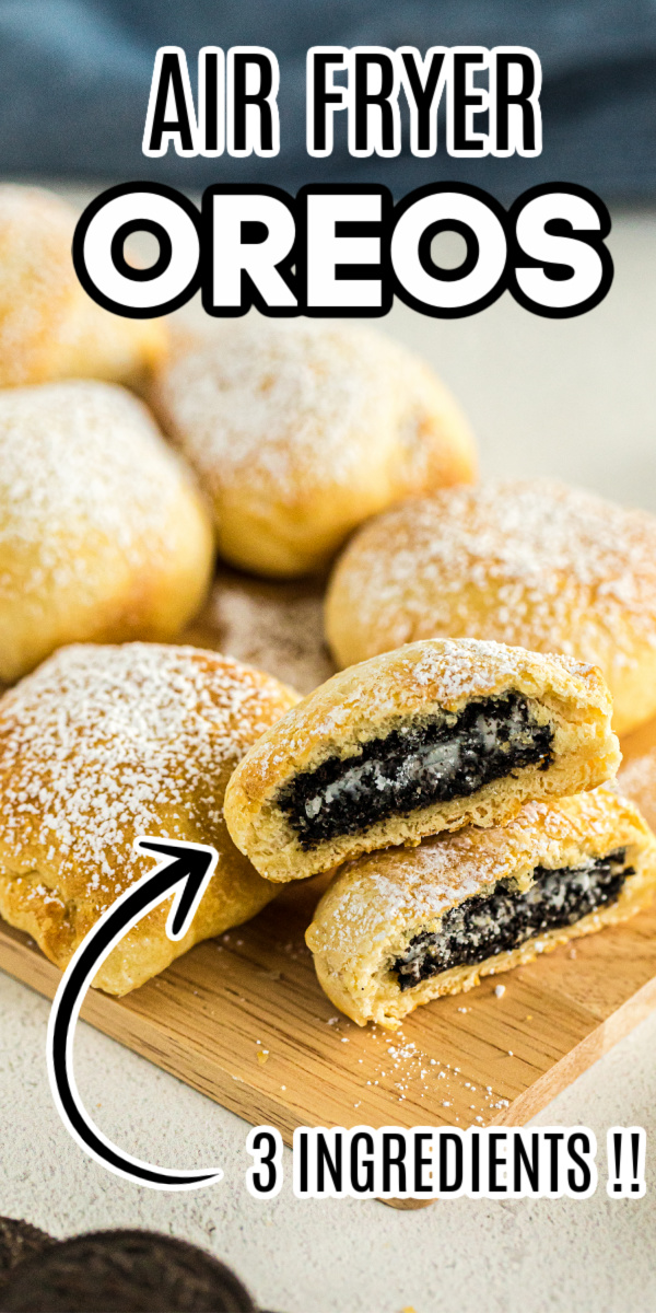 These delicious Air Fryer OREOs are made with just 3 ingredients and are done in less than 10 minutes! You won't believe how quick, easy, and delicious these are.