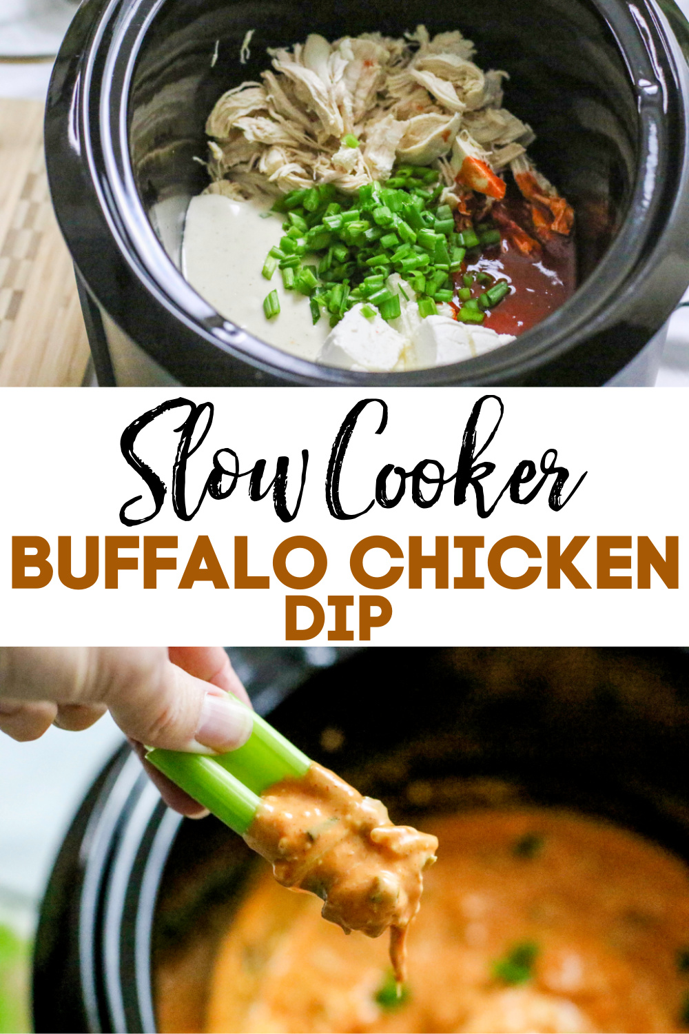 This Slow Cooker Buffalo Chicken Dip made in the Crock Pot is one of the easiest and most popular dips I have ever made. It's full of yummy flavor and can be easily served buffet-style straight from the Crock Pot.