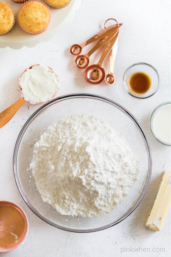Buttercream frosting ingredients 