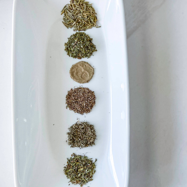 poultry seasoning on a plate