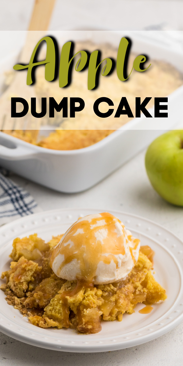 This apple dump cake is made with just a handful of ingredients and is literally as easy as dump and go! You will love how fast this recipe comes together. Made with fresh apple, apple pie filling, cake mix, and butter. Grab your ingredients and get ready for an easy dessert recipe with all of the flavors of fall.