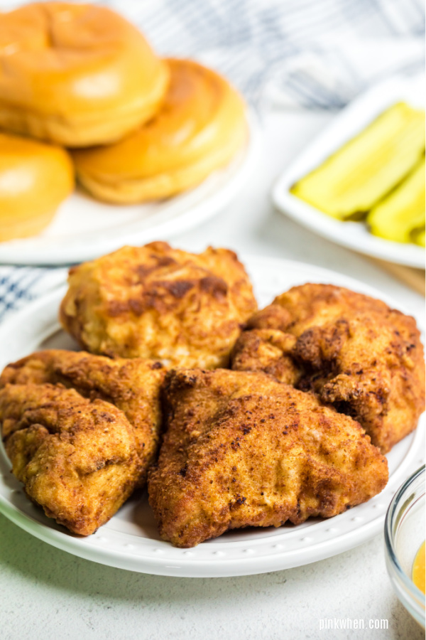 Chick Fil A copycat Chicken on a plate.