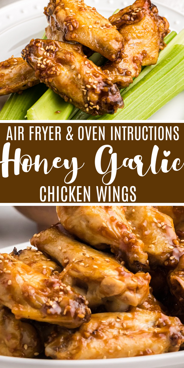 Honey Garlic Chicken Wings are so good we share how to make them TWO ways - both in the Air Fryer and the oven. Made with chicken, honey, garlic, and a special blend of seasonings that make these wings out of this world delicious. You won't know whether to make these as an easy appetizer or for a quick and easy meal. One thing's for certain, these need to be on your to-do list.