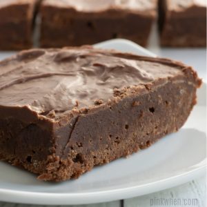 Lunch Lady brownie on a plate.