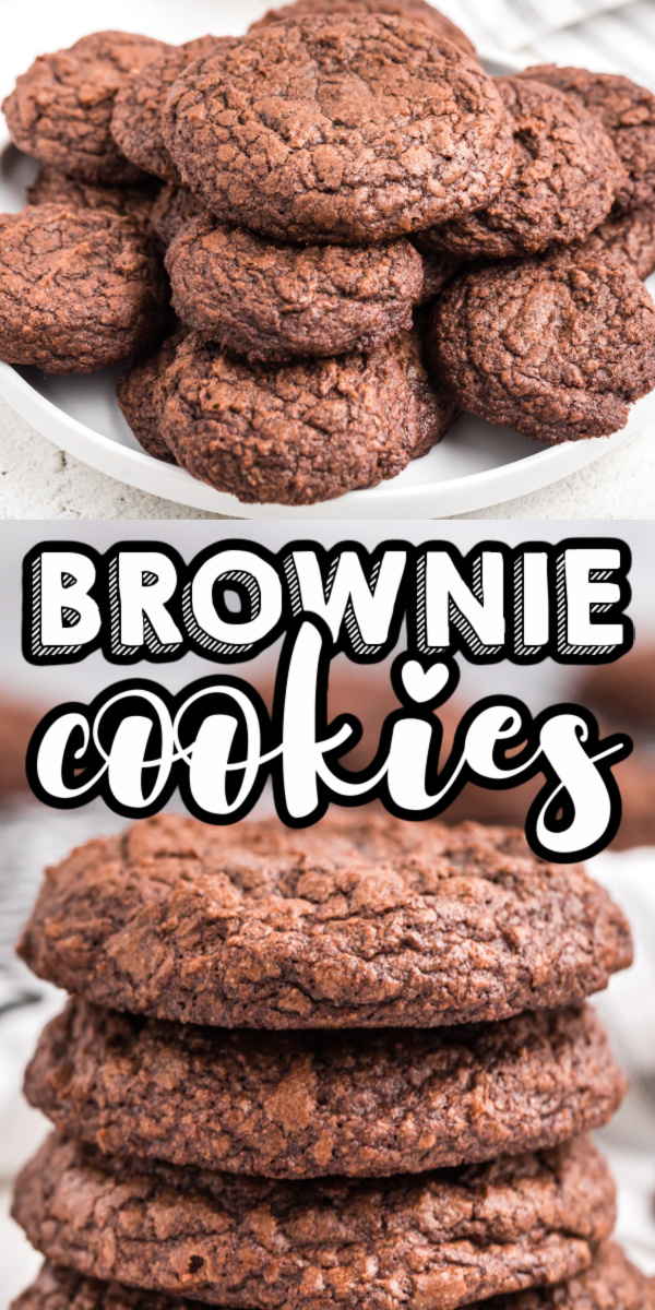 Delicious, thick, and chewy brownie mix cookies are made with your favorite brownie mix and only 3 additional ingredients! Warm and delicious brownie cookies are made in just 10 minutes.