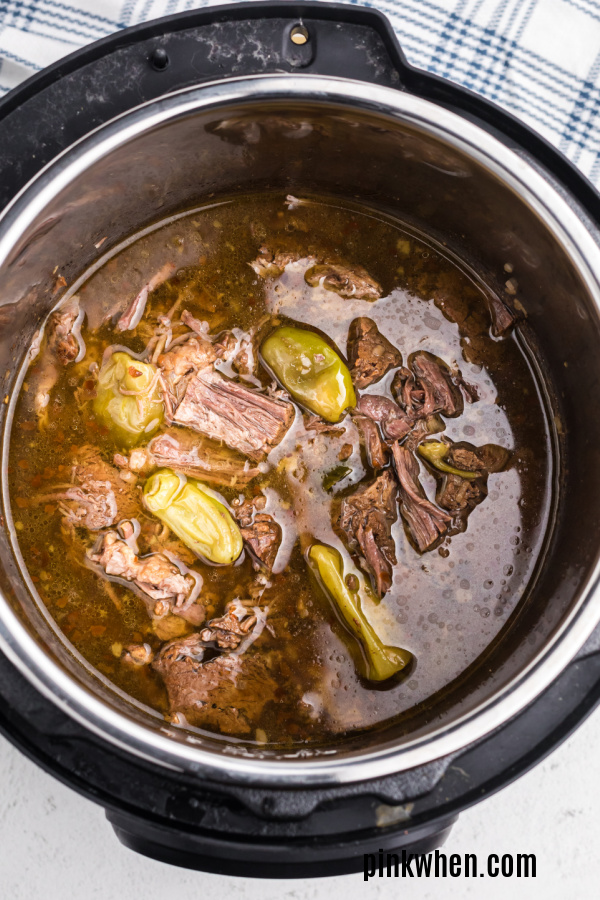 Mississippi Pot Roast in the Instant Pot.