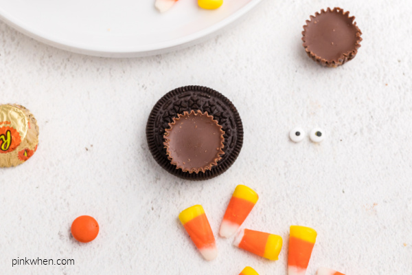 Oreo with reese's cup on top.