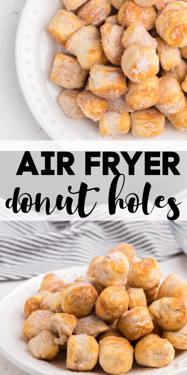 These easy Air Fryer Donut Holes are made in just minutes with refrigerated biscuit dough. No need to prep a dough, these can be made from start to finish in just a few quick and easy steps.