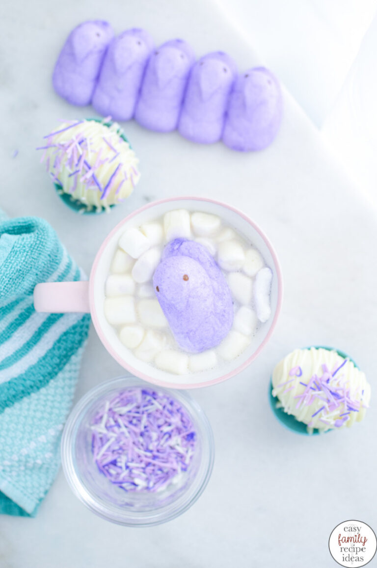 Easter Egg Peeps White Hot Chocolate Bombs