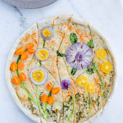 Spring Vegetable Garden Pizza 14