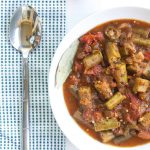 stewed okra composed 1