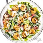 wholesomeyum keto cajun shrimp caesar salad recipe 7