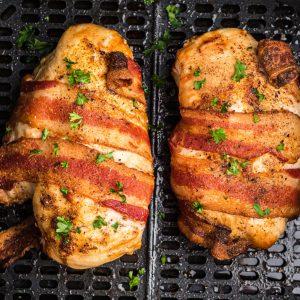 Bacon Wrapped Chicken in the Air Fryer