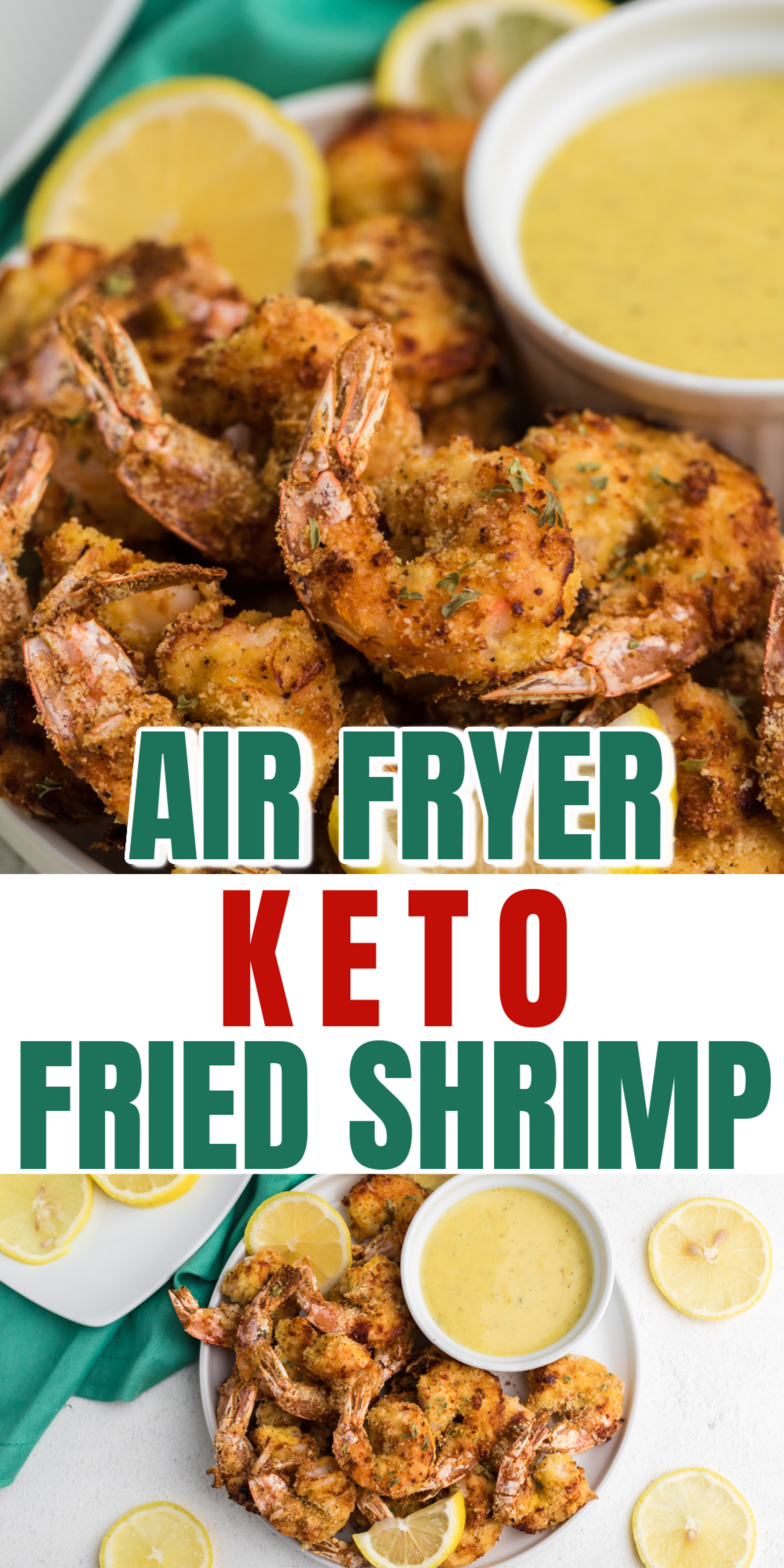 This easy recipe is the best way to use up fresh shrimp! I love this Air Fryer Keto Fried Shrimp recipe. It's one of my favorite keto air fryer recipes that gives me a great low carb appetizer to enjoy. Made with shrimp, almond flour, and the perfect blend of seasonings.