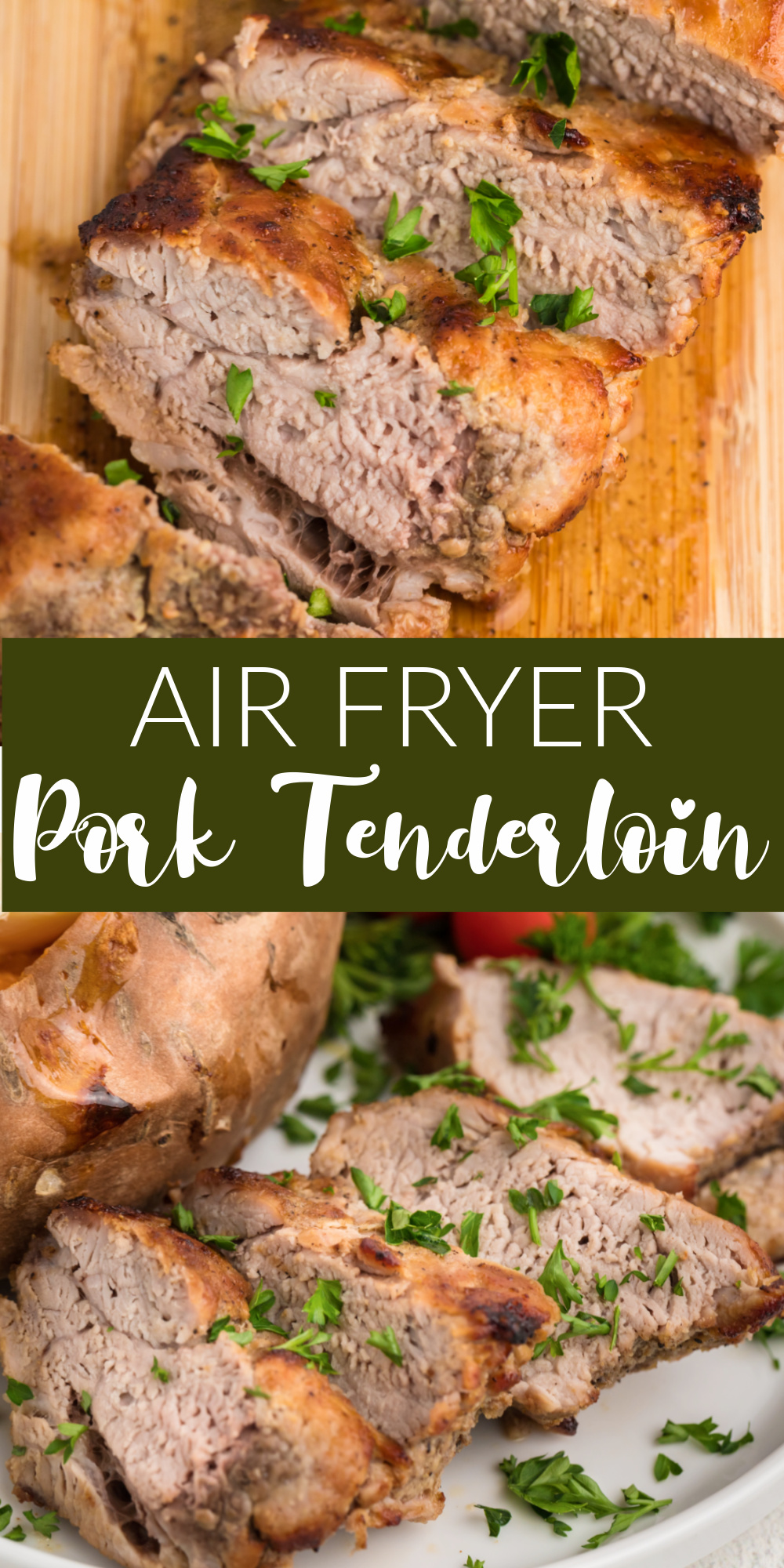 Air Fryer Pork Tenderloin is one of my favorite low carb dinner recipes. You can make this air fryer recipe from start to finish in just 20 minutes. You just need a handful of seasonings and a little olive oil for the easiest dinner, ever!