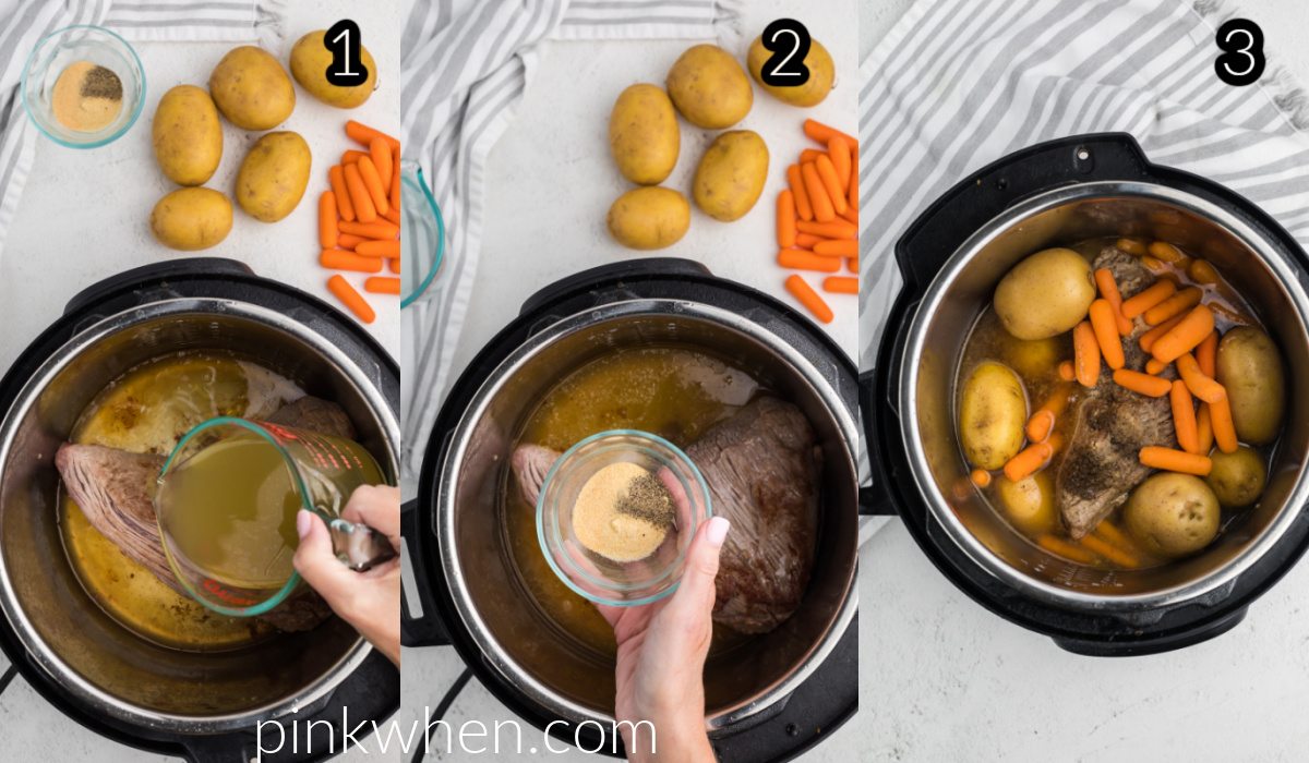 Steps to make a tri tip roast in the Instant Pot
