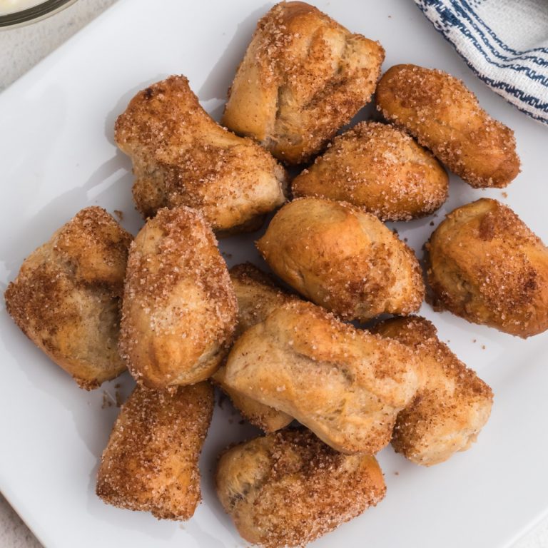 Air Fryer Cinnamon Sugar Pretzel Bites